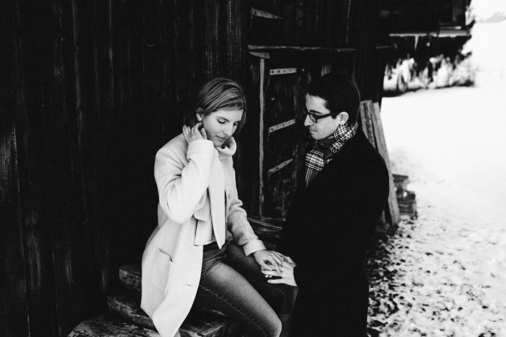 Babybauchshooting im winterlichen Allgäu