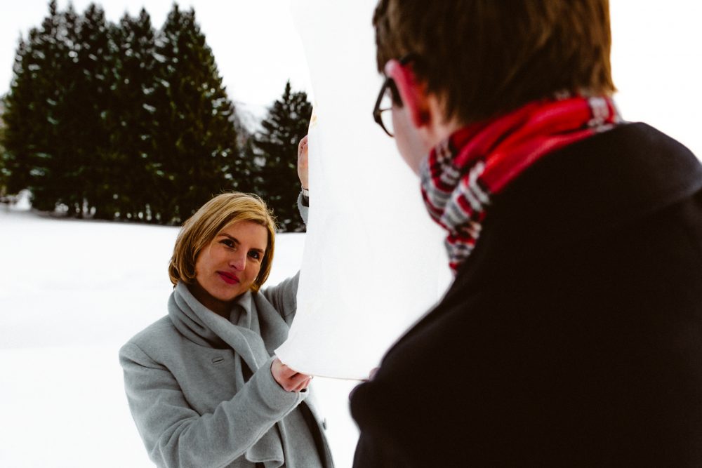 Babybauchshooting im winterlichen Allgäu
