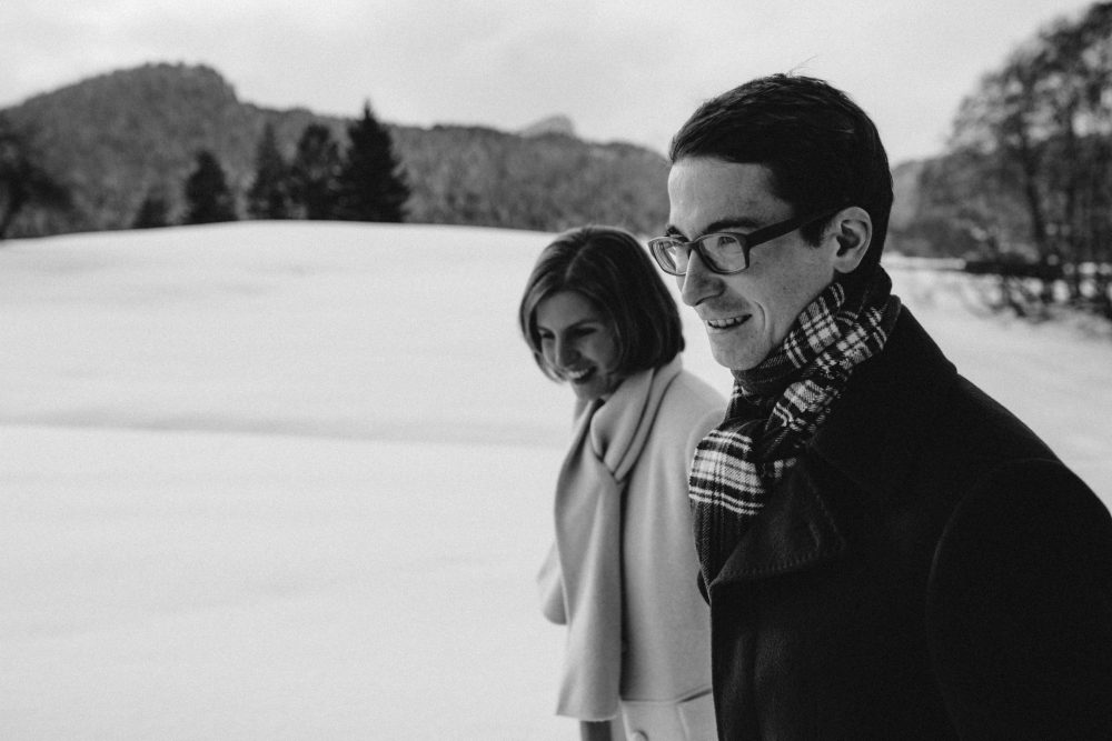 Babybauchshooting im winterlichen Allgäu