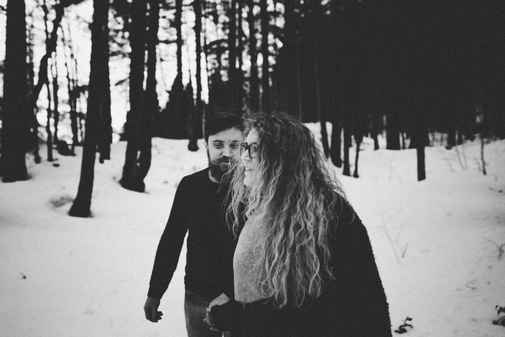 Babybauchshooting mit Schneeweitblick