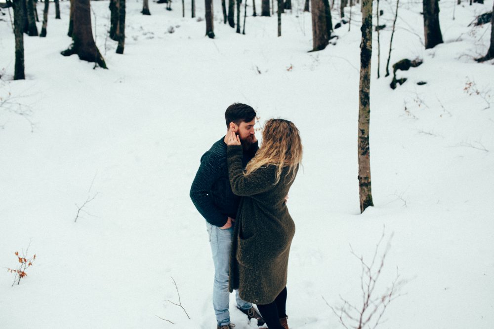 Babybauchshooting mit Schneeweitblick