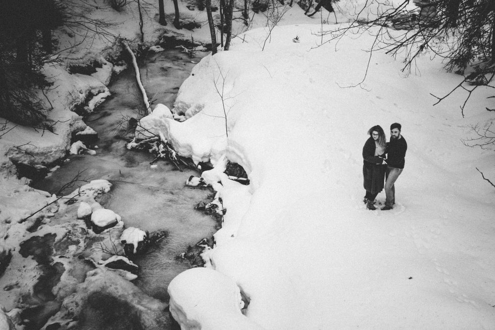 Babybauchshooting mit Schneeweitblick