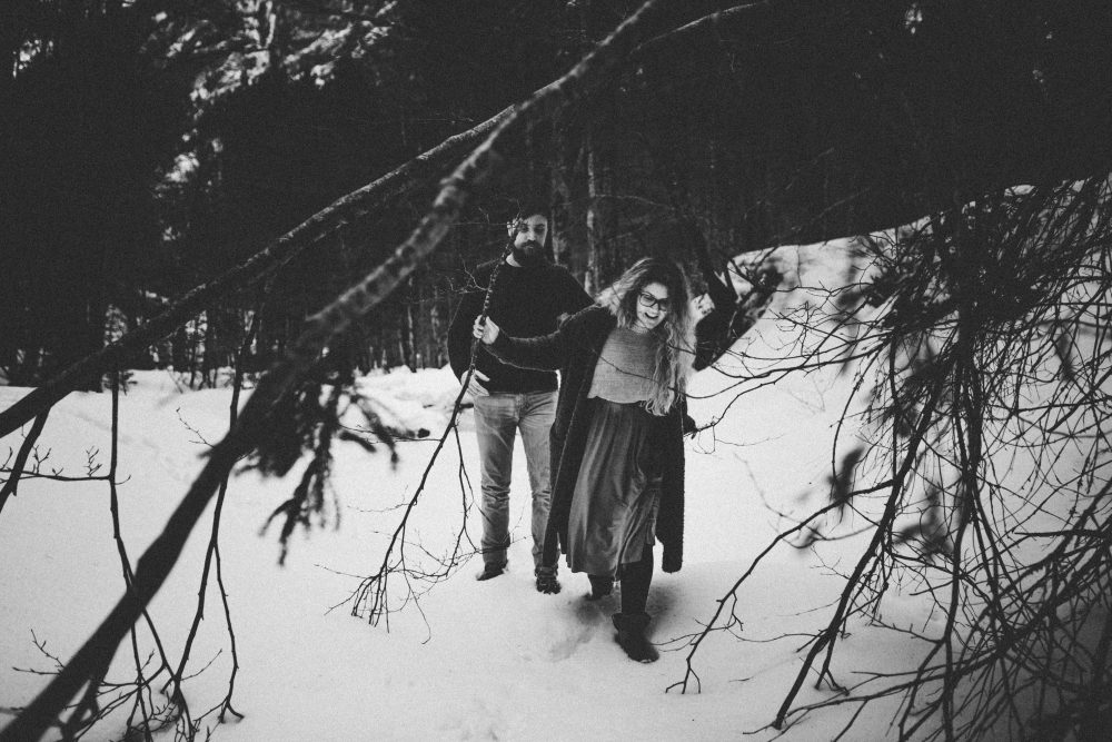 Babybauchshooting mit Schneeweitblick