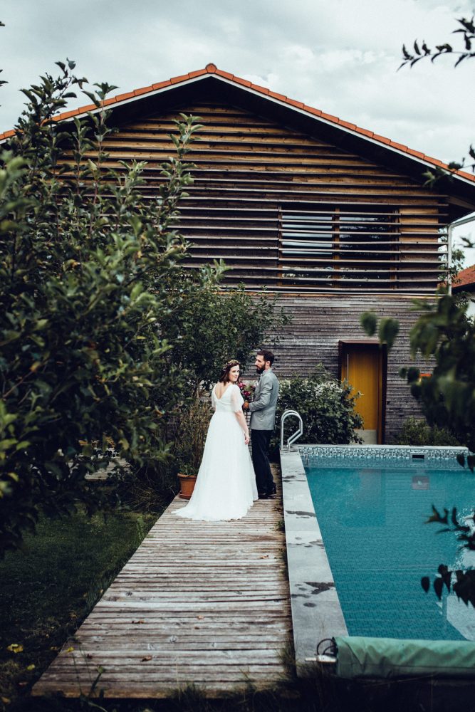 1001 Origami Kraniche auf der Scheunenhochzeit AmVieh-Theater / Schwindegg