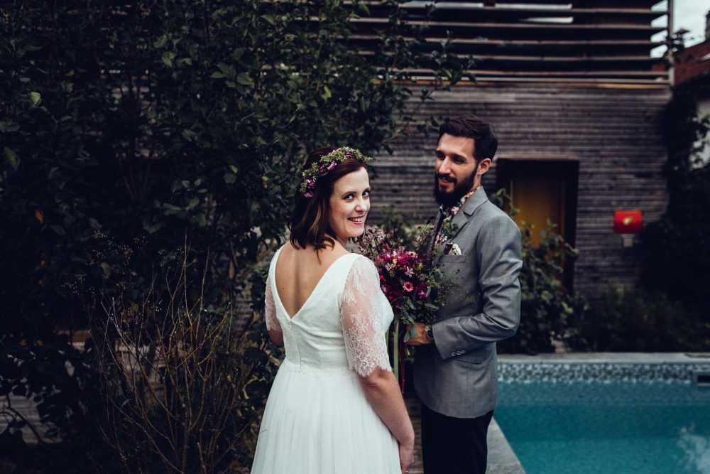 1001 Origami Kraniche auf der Scheunenhochzeit AmVieh-Theater / Schwindegg