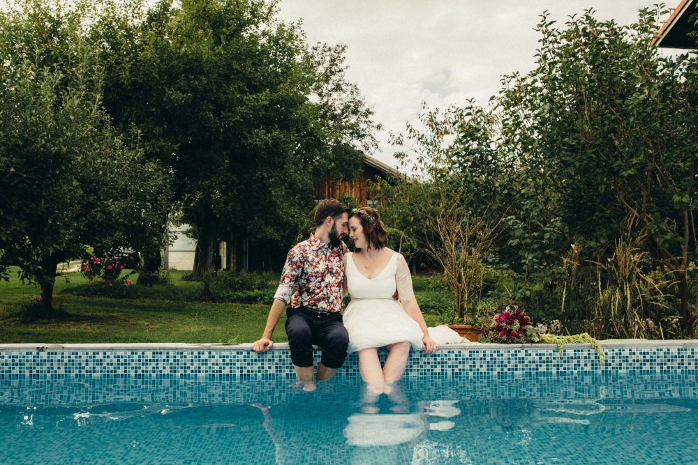 1001 Origami Kraniche auf der Scheunenhochzeit AmVieh-Theater / Schwindegg