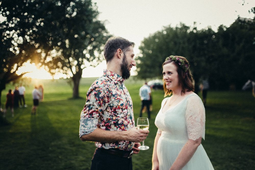 1001 Origami Kraniche auf der Scheunenhochzeit AmVieh-Theater / Schwindegg