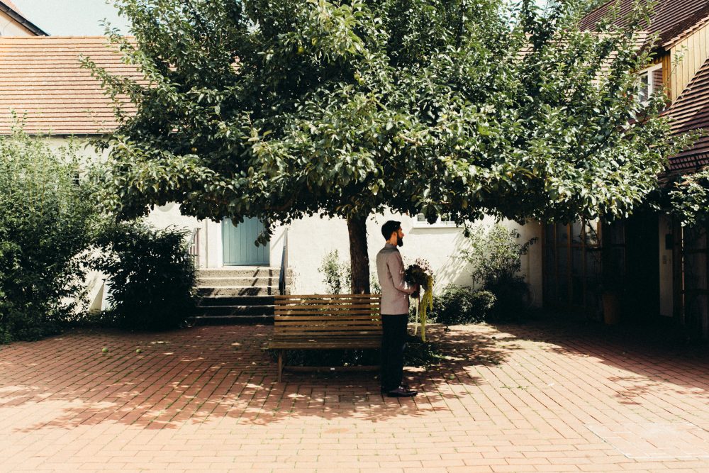 1001 Origami Kraniche auf der Scheunenhochzeit AmVieh-Theater / Schwindegg