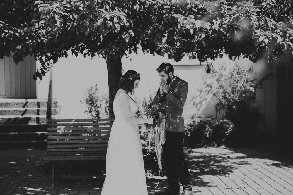 1001 Origami Kraniche auf der Scheunenhochzeit AmVieh-Theater / Schwindegg