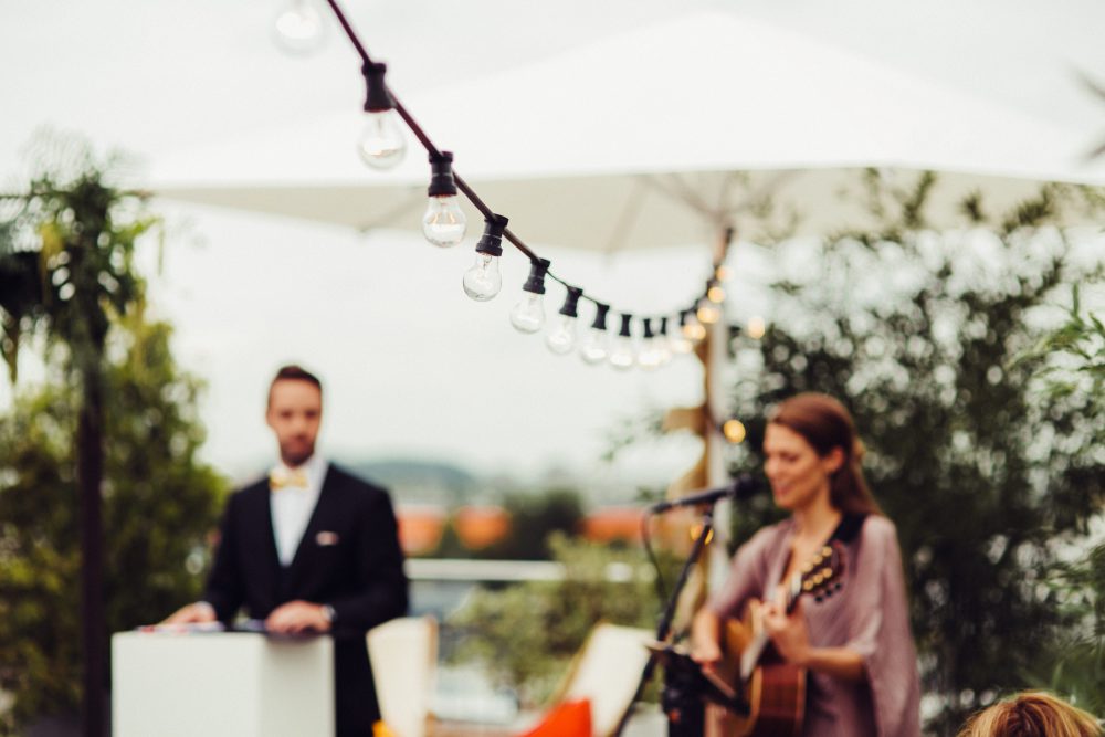 Gleichgeschlechtliche Hochzeit im Skyloftstudio München