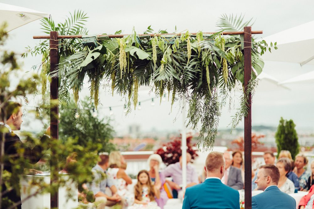 Gleichgeschlechtliche Hochzeit im Skyloftstudio München