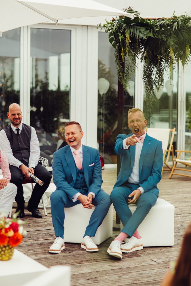 Gleichgeschlechtliche Hochzeit im Skyloftstudio München