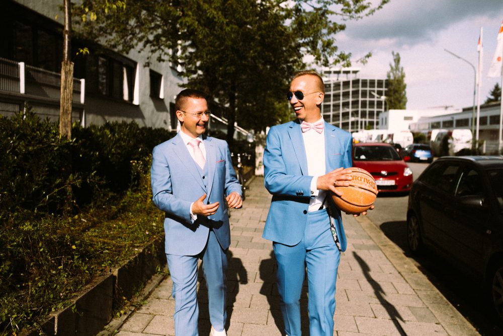 Gleichgeschlechtliche Hochzeit im Skyloftstudio München