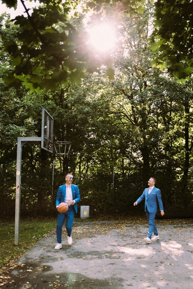 Gleichgeschlechtliche Hochzeit im Skyloftstudio München
