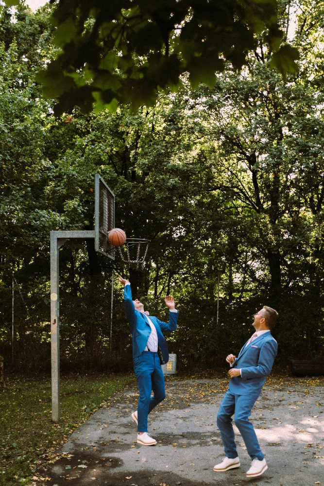 Gleichgeschlechtliche Hochzeit im Skyloftstudio München
