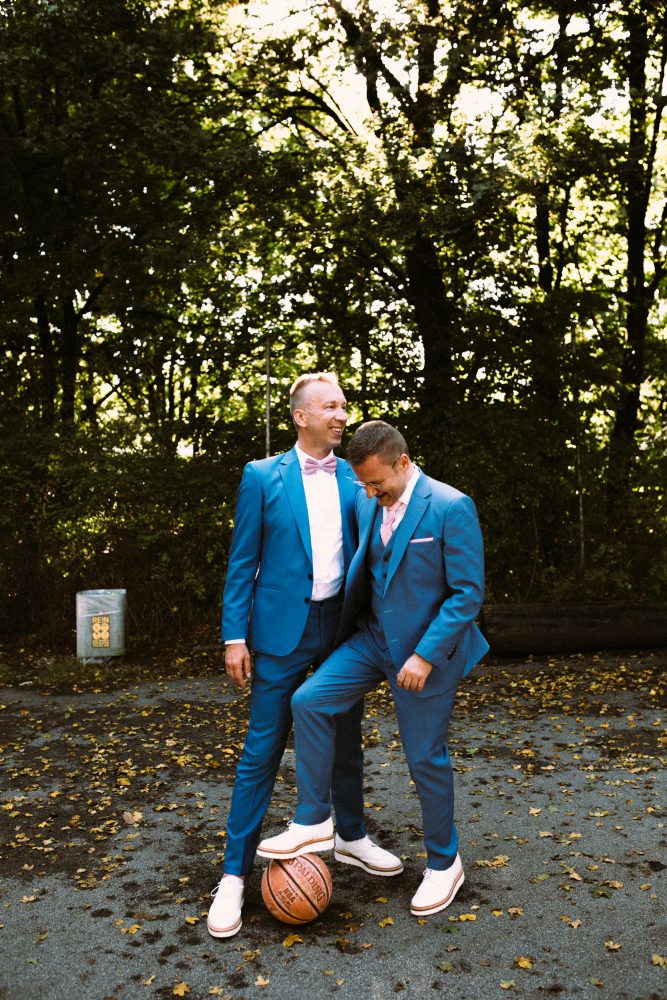 Gleichgeschlechtliche Hochzeit im Skyloftstudio München