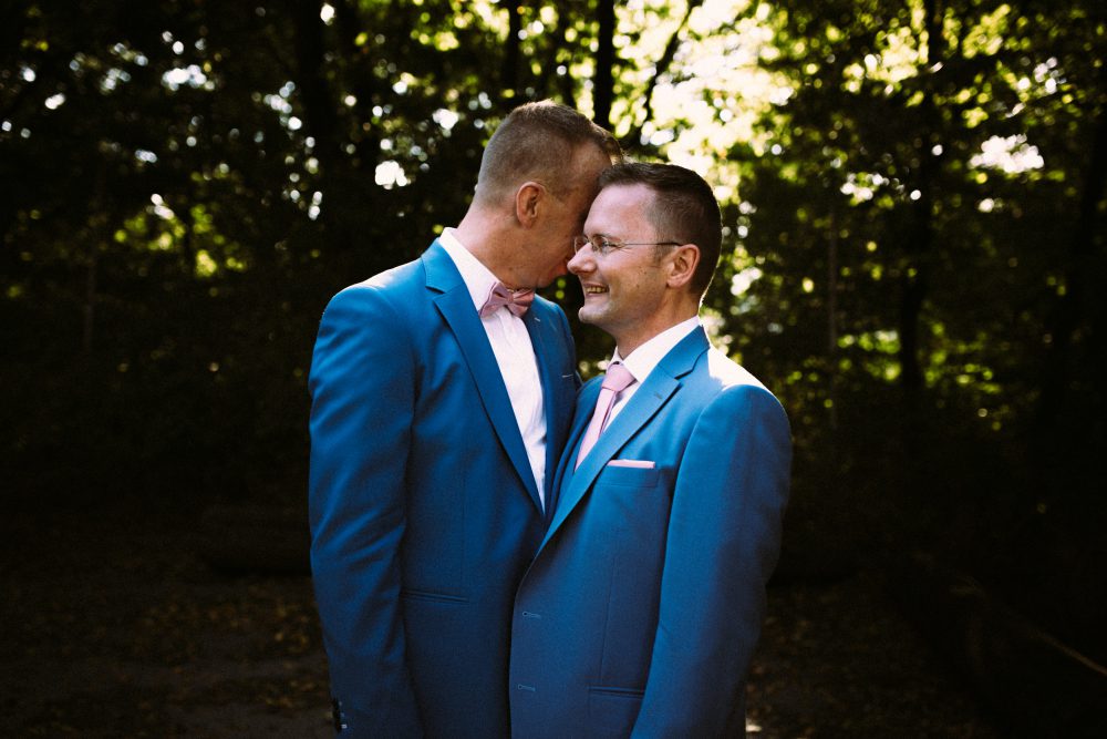 Gleichgeschlechtliche Hochzeit im Skyloftstudio München