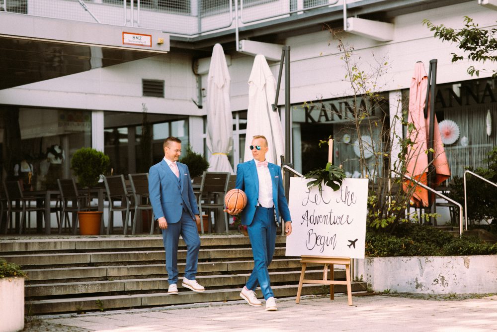 Gleichgeschlechtliche Hochzeit im Skyloftstudio München