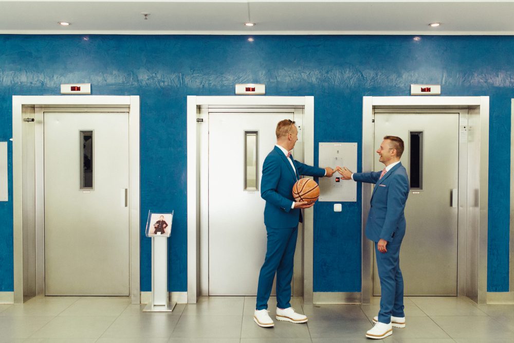 Gleichgeschlechtliche Hochzeit im Skyloftstudio München