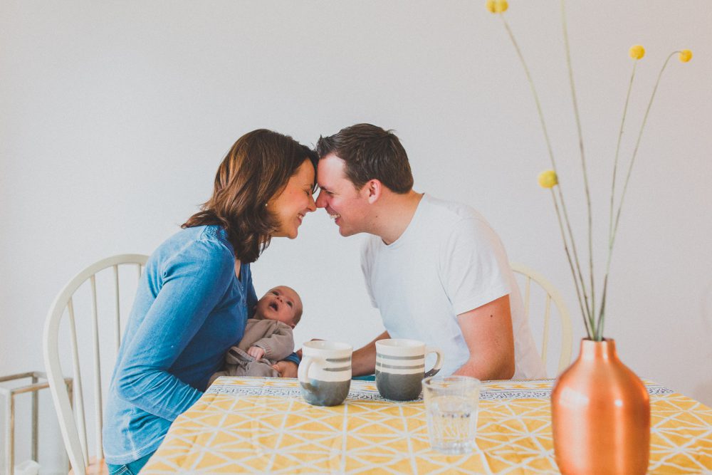 Newborn Homestory im Showroom München