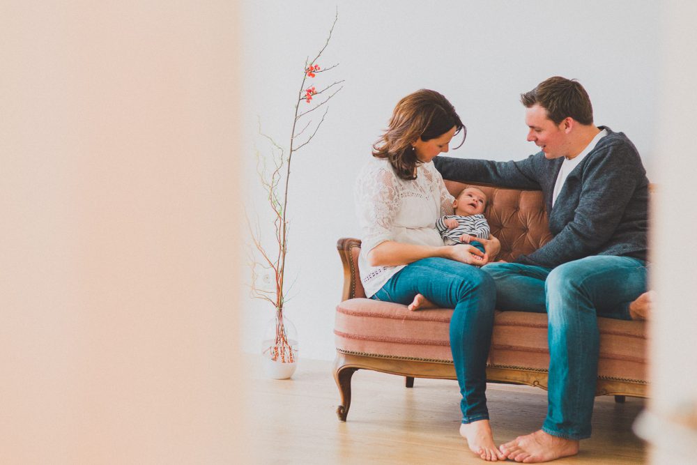 Newborn Homestory im Showroom München