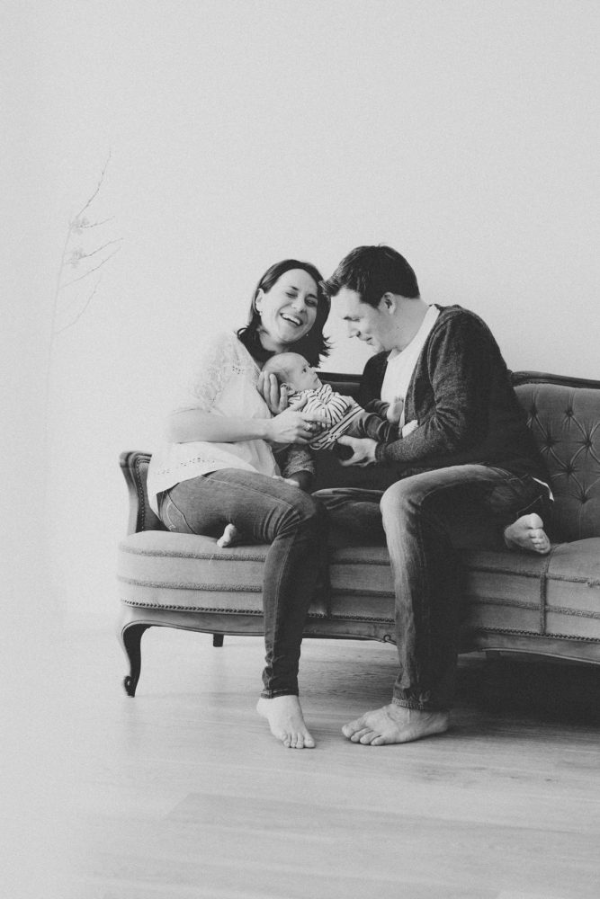 Newborn Homestory im Showroom München