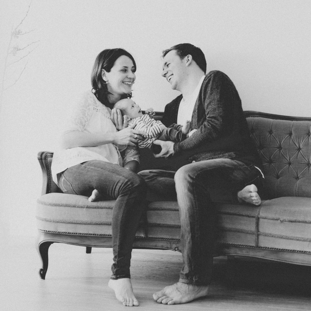 Newborn Homestory im Showroom München