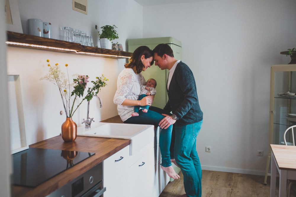 Newborn Homestory im Showroom München