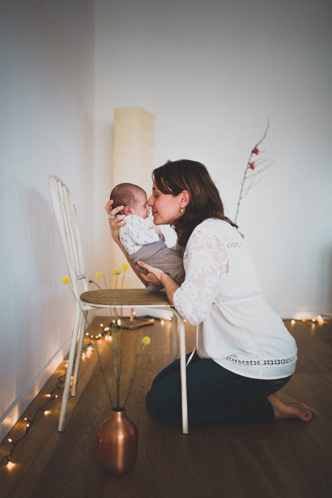 Newborn Homestory im Showroom München