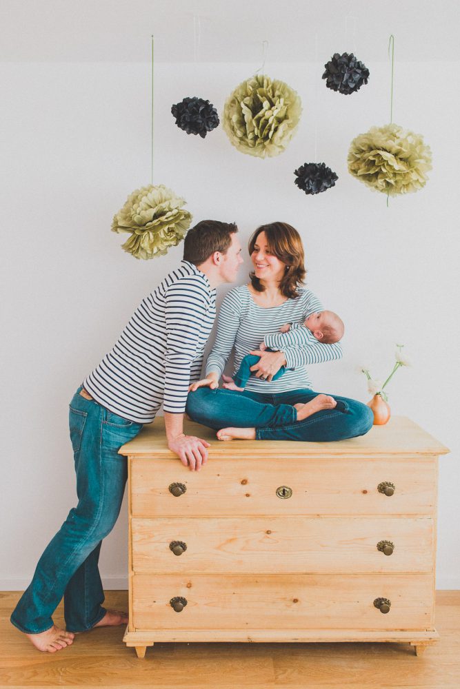 Newborn Homestory im Showroom München