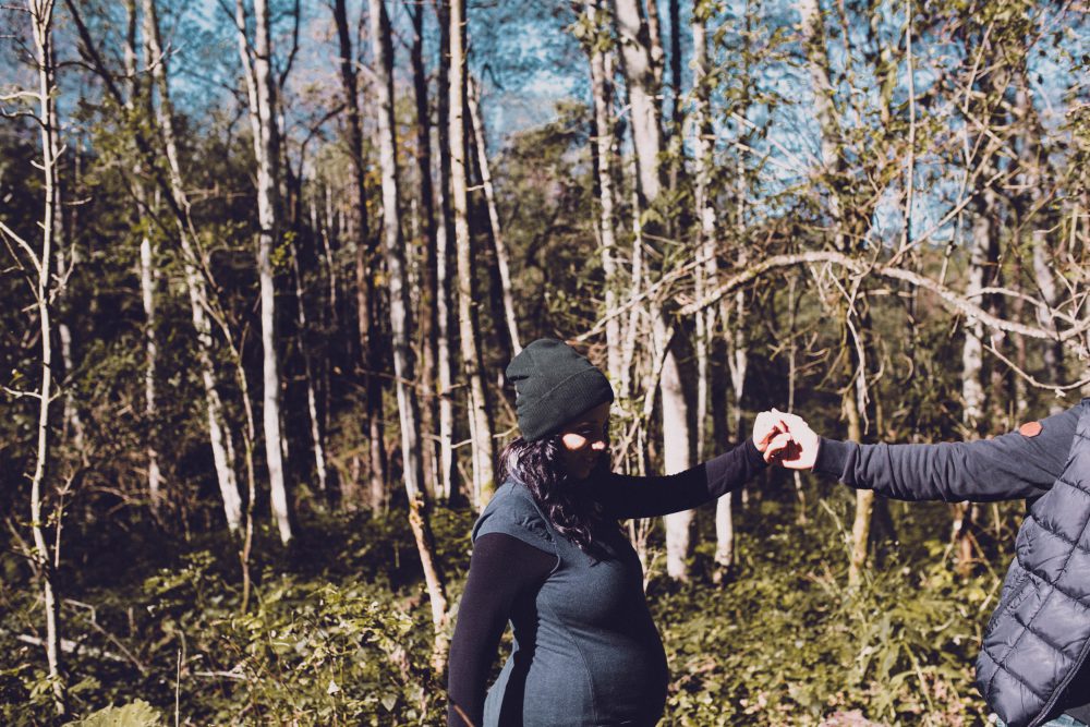 Babybauchshooting im herbstlichen Oberstdorf