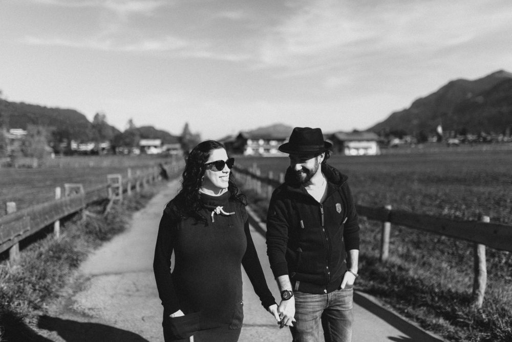 Babybauchshooting im herbstlichen Oberstdorf