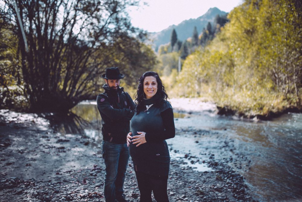 Babybauchshooting im herbstlichen Oberstdorf
