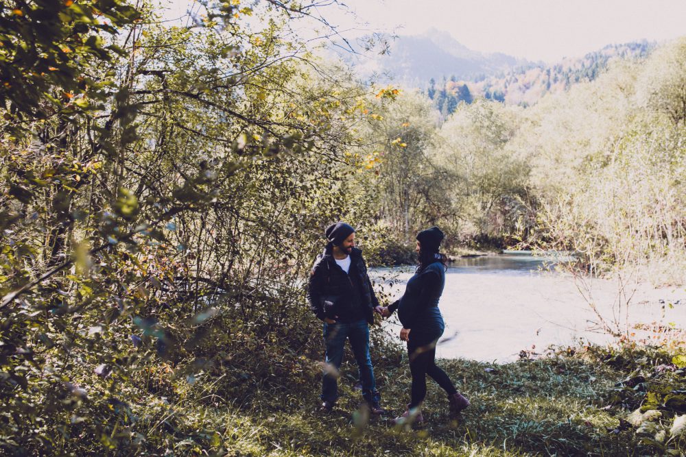 Babybauchshooting im herbstlichen Oberstdorf