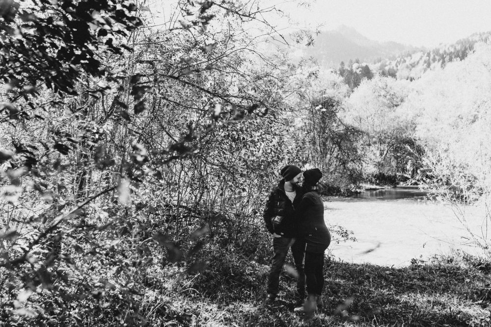 Babybauchshooting im herbstlichen Oberstdorf