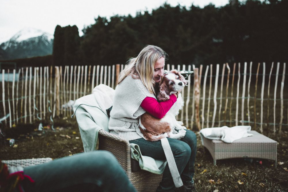 Herbstfeuer und Kochen mit der Peka im Garten