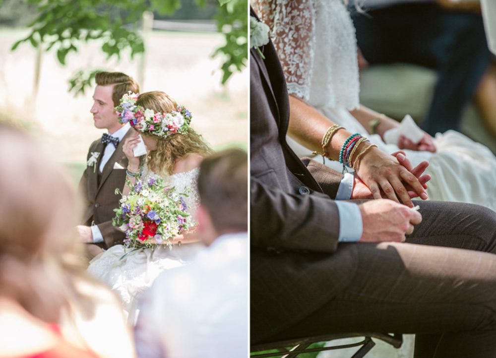 Barfuß Hippie Scheunen-Hochzeit in der alten Tenne bei Moosinning