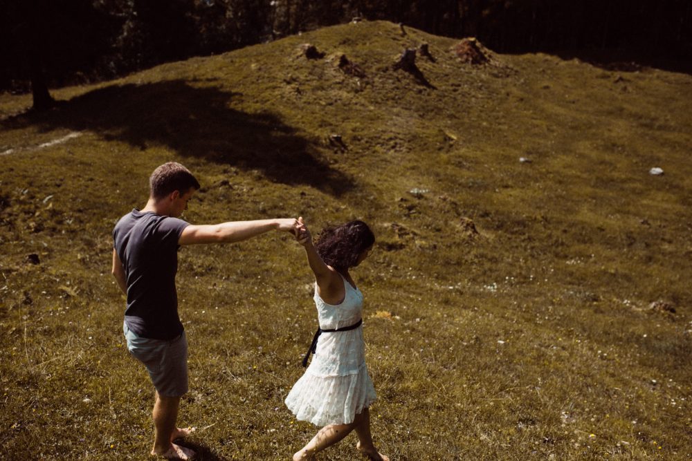 Engagement Shooting zwischen Wasserfällen