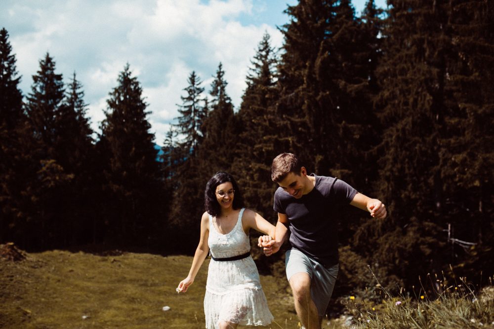 Engagement Shooting zwischen Wasserfällen