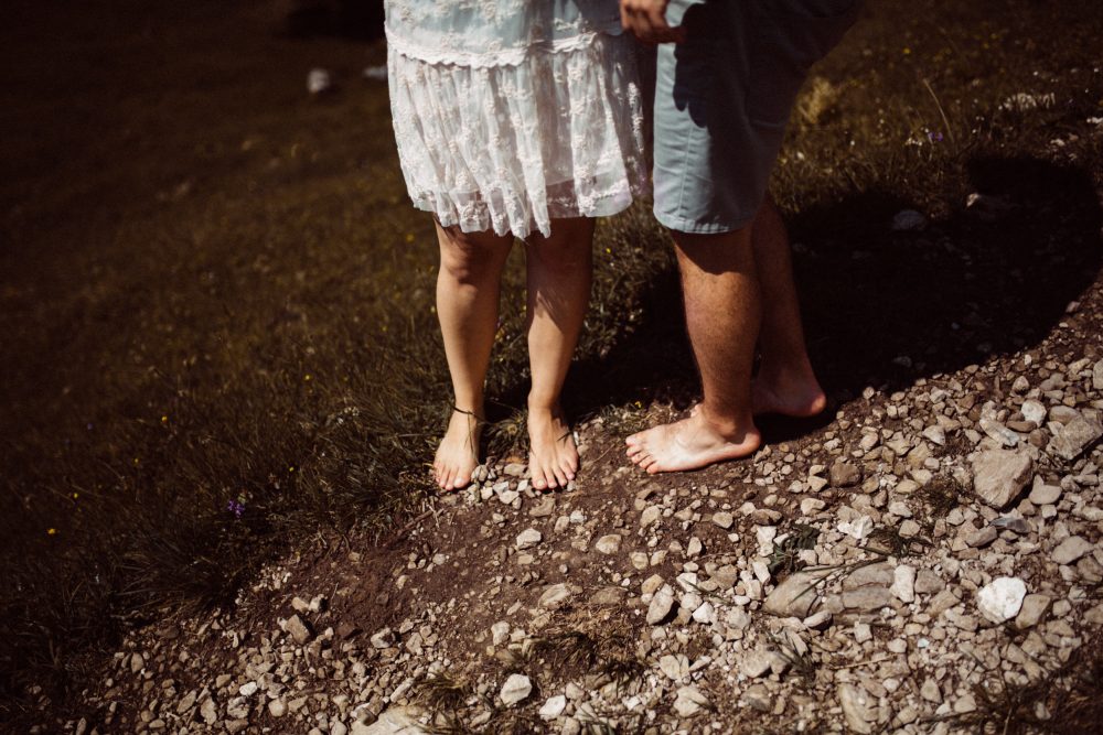Engagement Shooting zwischen Wasserfällen
