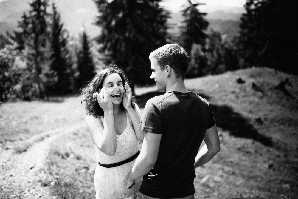 Engagement Shooting zwischen Wasserfällen