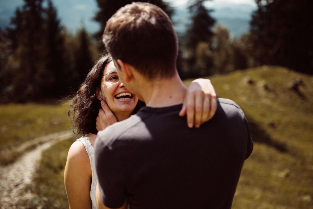 Engagement Shooting zwischen Wasserfällen