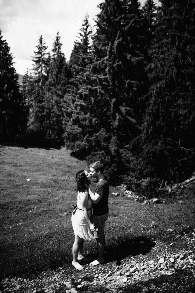 Engagement Shooting zwischen Wasserfällen