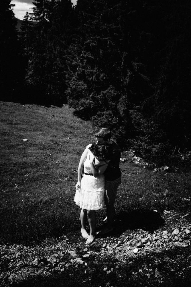 Engagement Shooting zwischen Wasserfällen