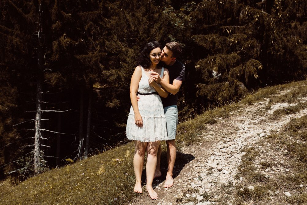 Engagement Shooting zwischen Wasserfällen