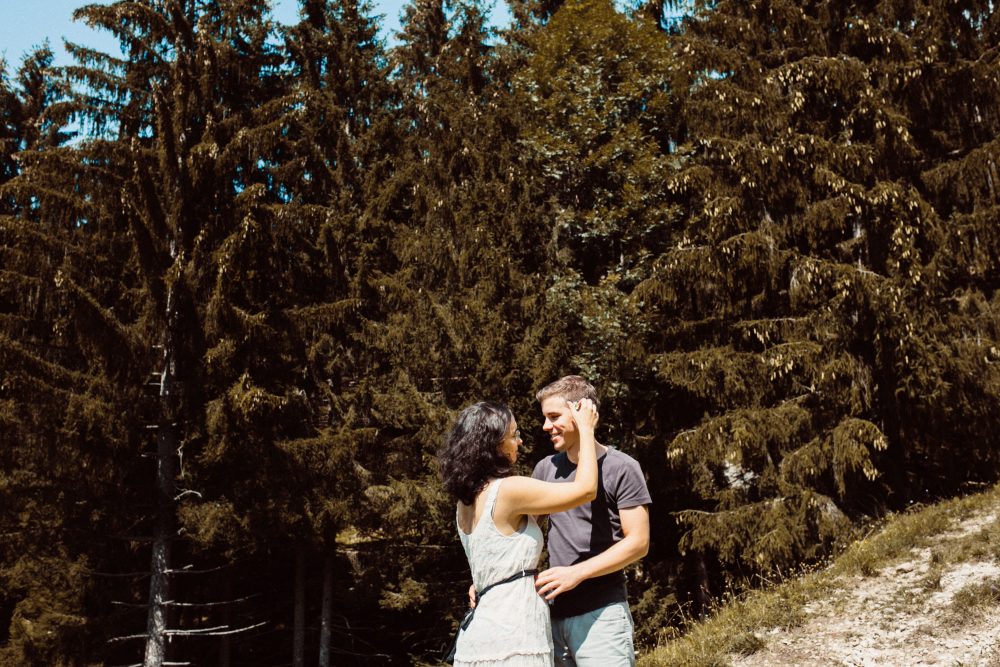 Engagement Shooting zwischen Wasserfällen