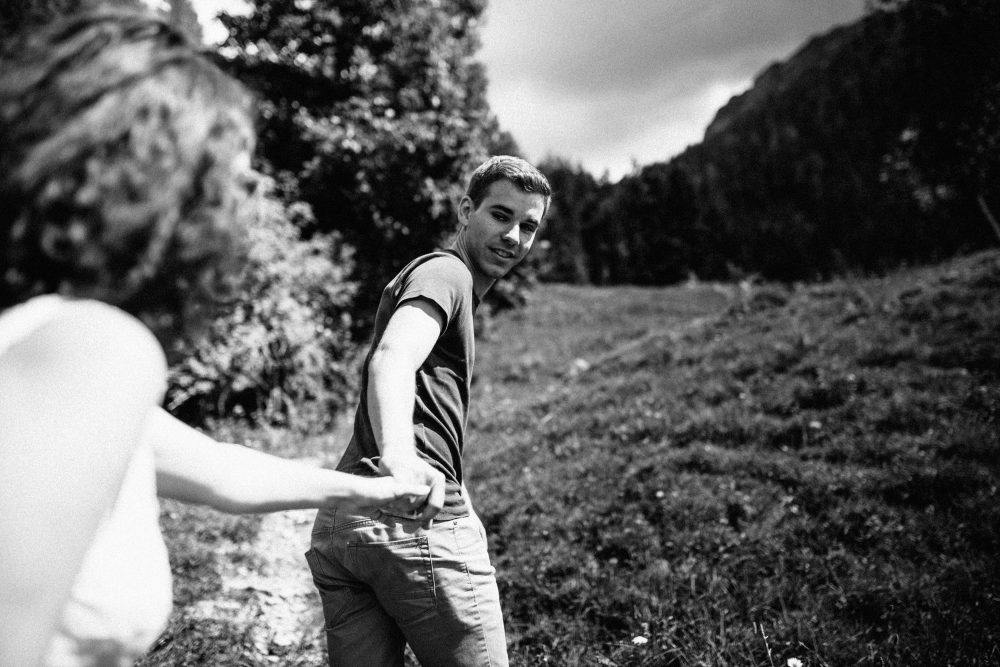 Engagement Shooting zwischen Wasserfällen