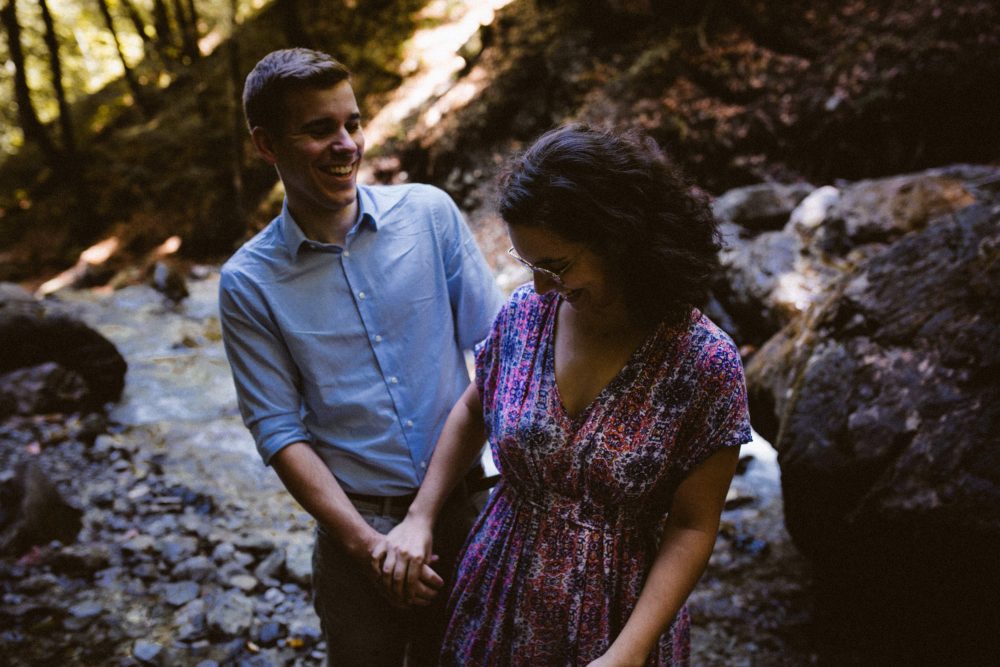 Engagement Shooting zwischen Wasserfällen