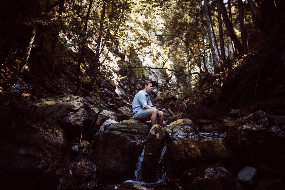 Engagement Shooting zwischen Wasserfällen