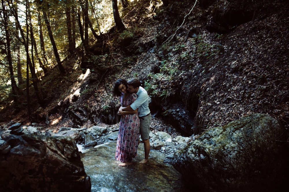Engagement Shooting zwischen Wasserfällen